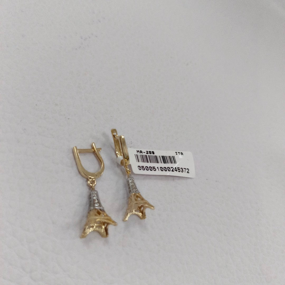 BROQUELES ORO 14K 3.3 (NUEVO)