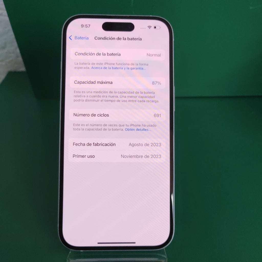 CELULAR APPLE IPHONE 15 A3089 (2023) 128 GB 6 GB RAM (SEMINUEVO)