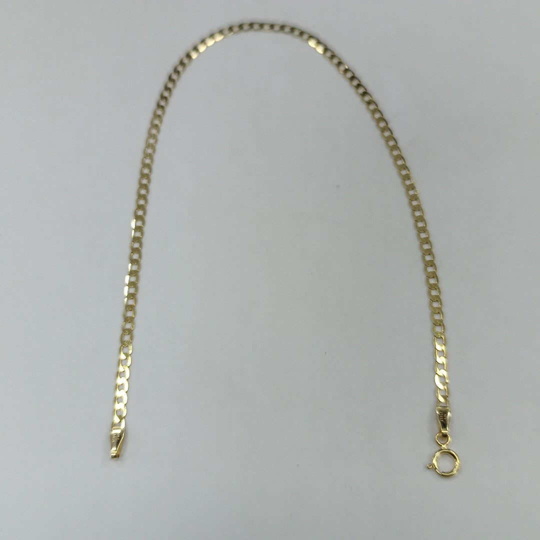 PULSERAS CABALLERO BARBADA AMARILLA ORO 14K 1.6 (NUEVO)