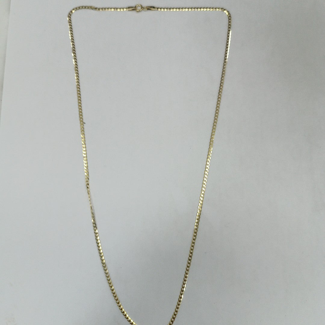 CADENAS BARBADA AMARILLA ORO 10K 2.5 (NUEVO)