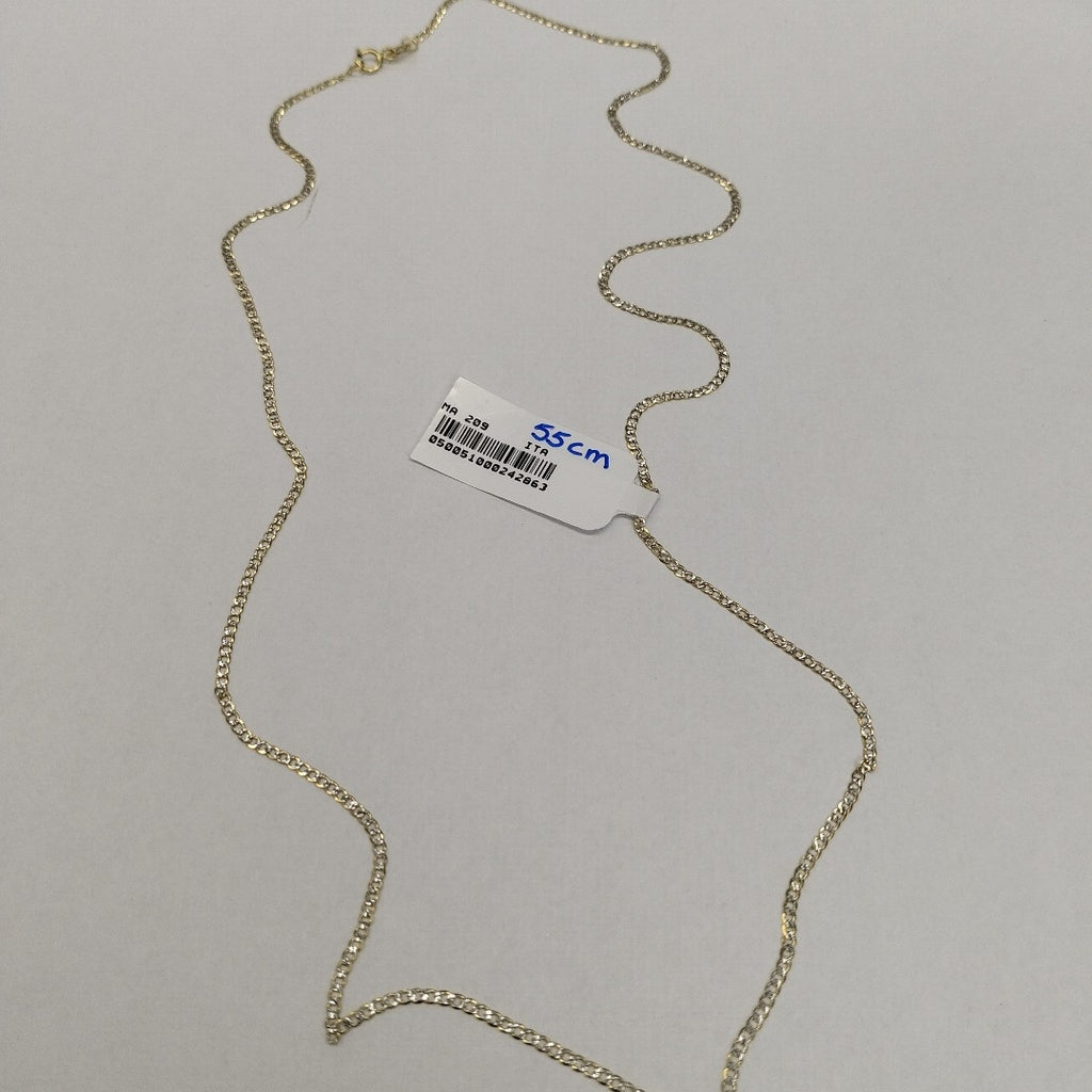 CADENAS BARBADA DIAMANTADA ORO 14K 2 (NUEVO)