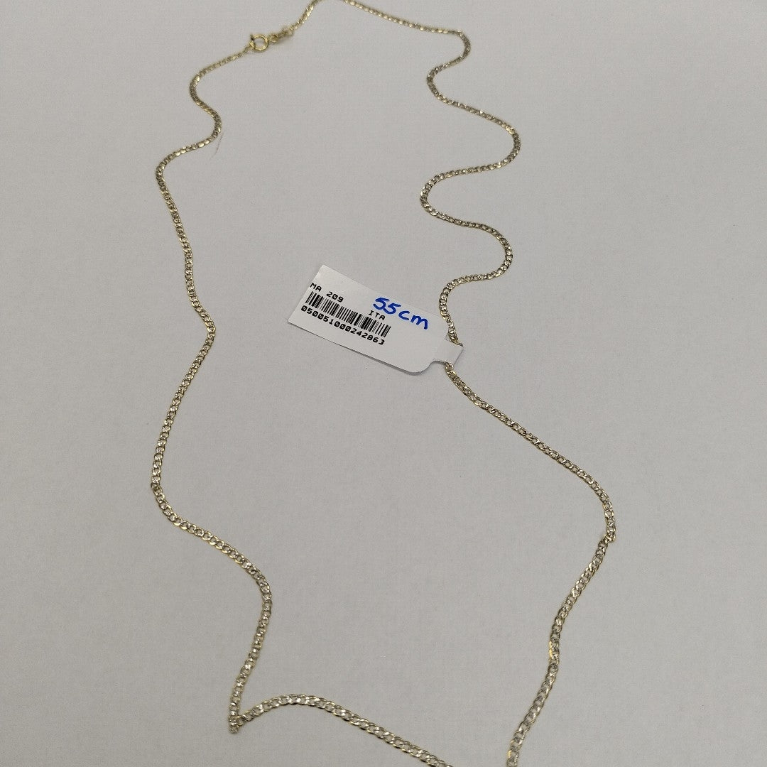 CADENAS BARBADA DIAMANTADA ORO 14K 2 (NUEVO)