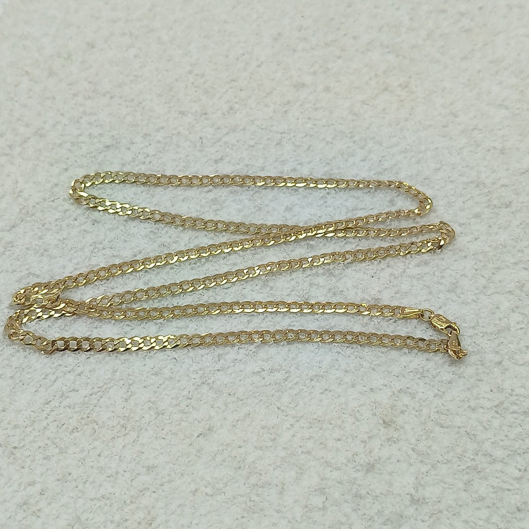 CADENAS BARBADA AMARILLA ORO 14K 8.1 (NUEVO)