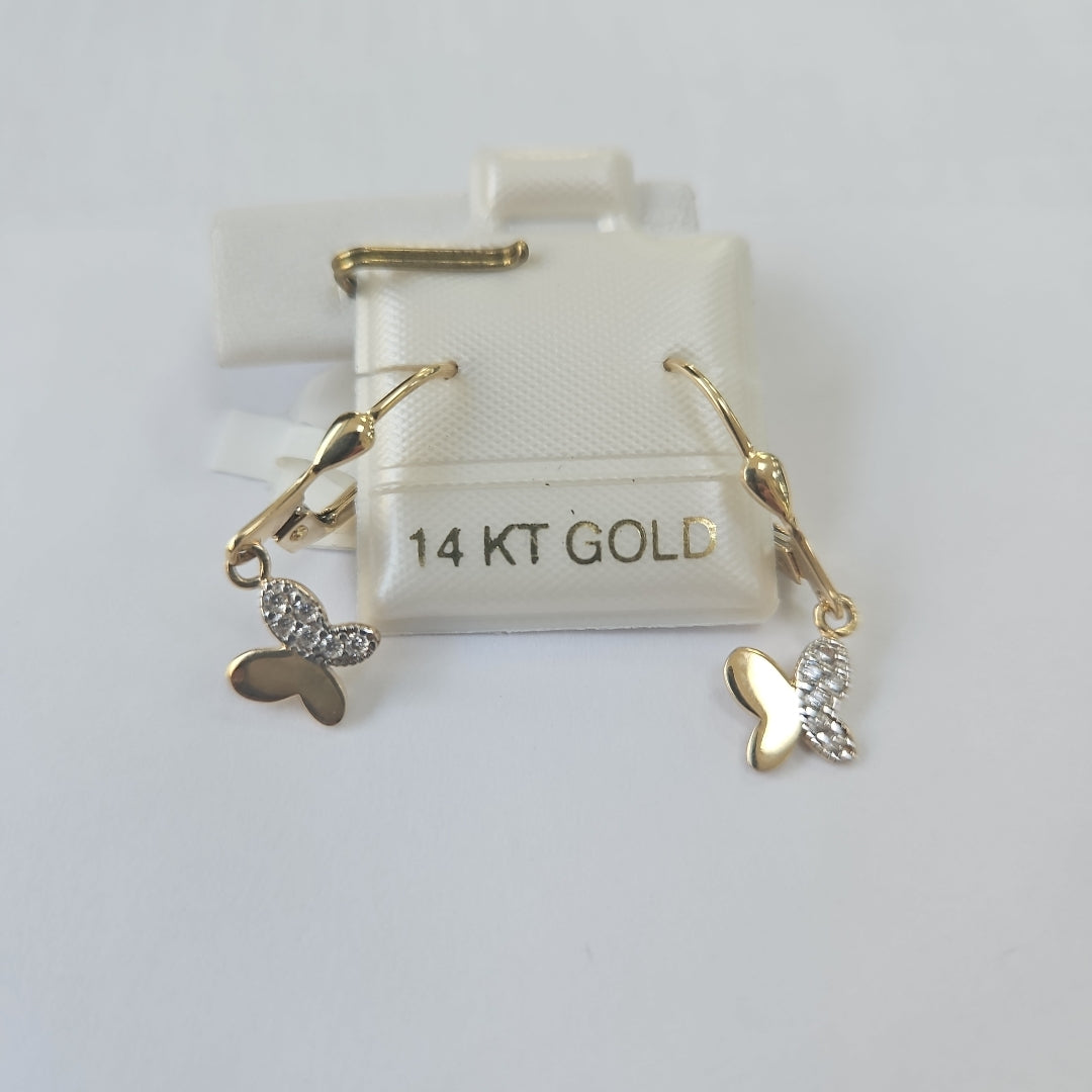 BROQUELES ORO 14K 1.8 (NUEVO)