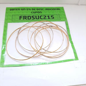 SEMANARIO DE PULSERAS ORO 14 K 27,30 GRMS (SEMINUEVO)