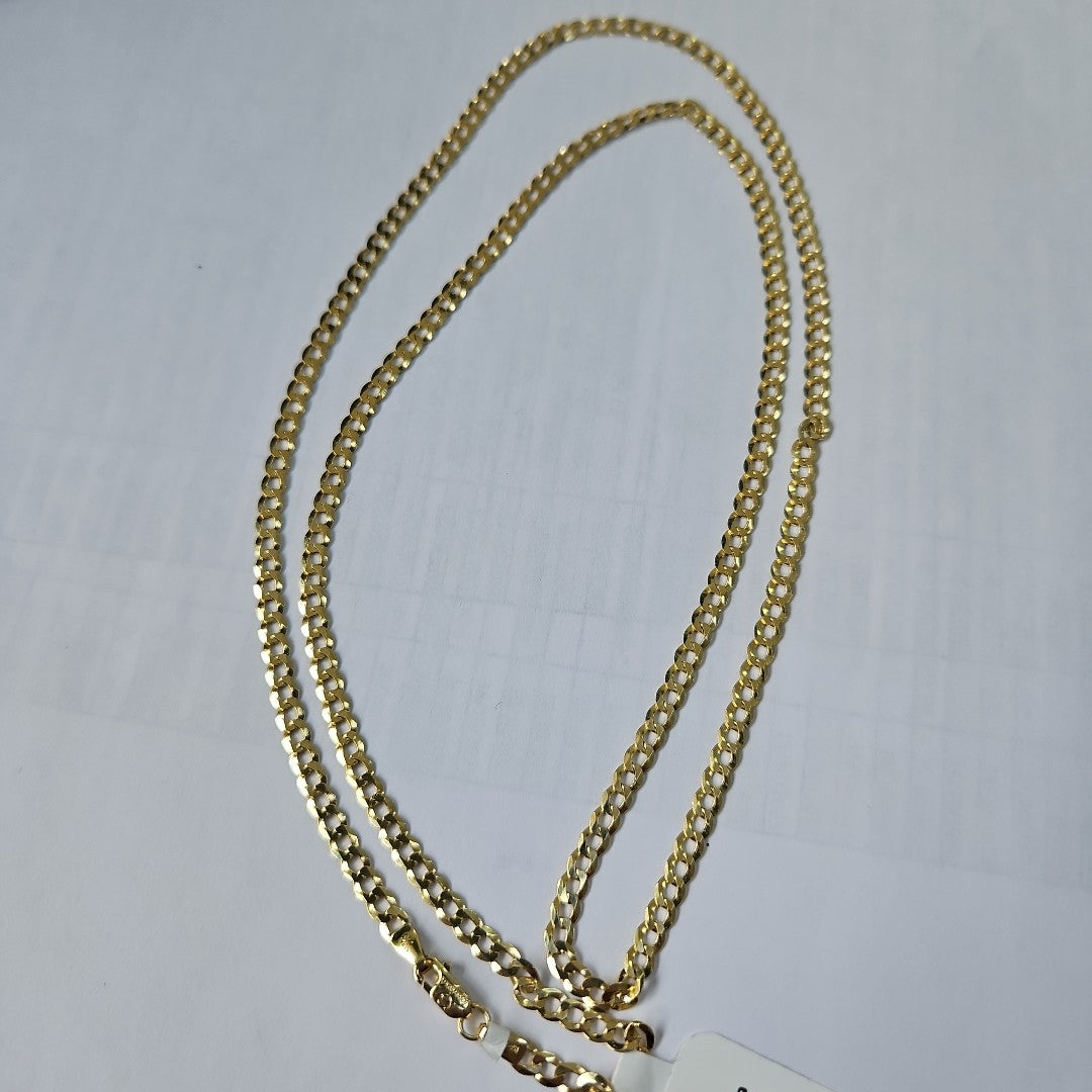 CADENAS BARBADA AMARILLA ORO 14K 8 (NUEVO)