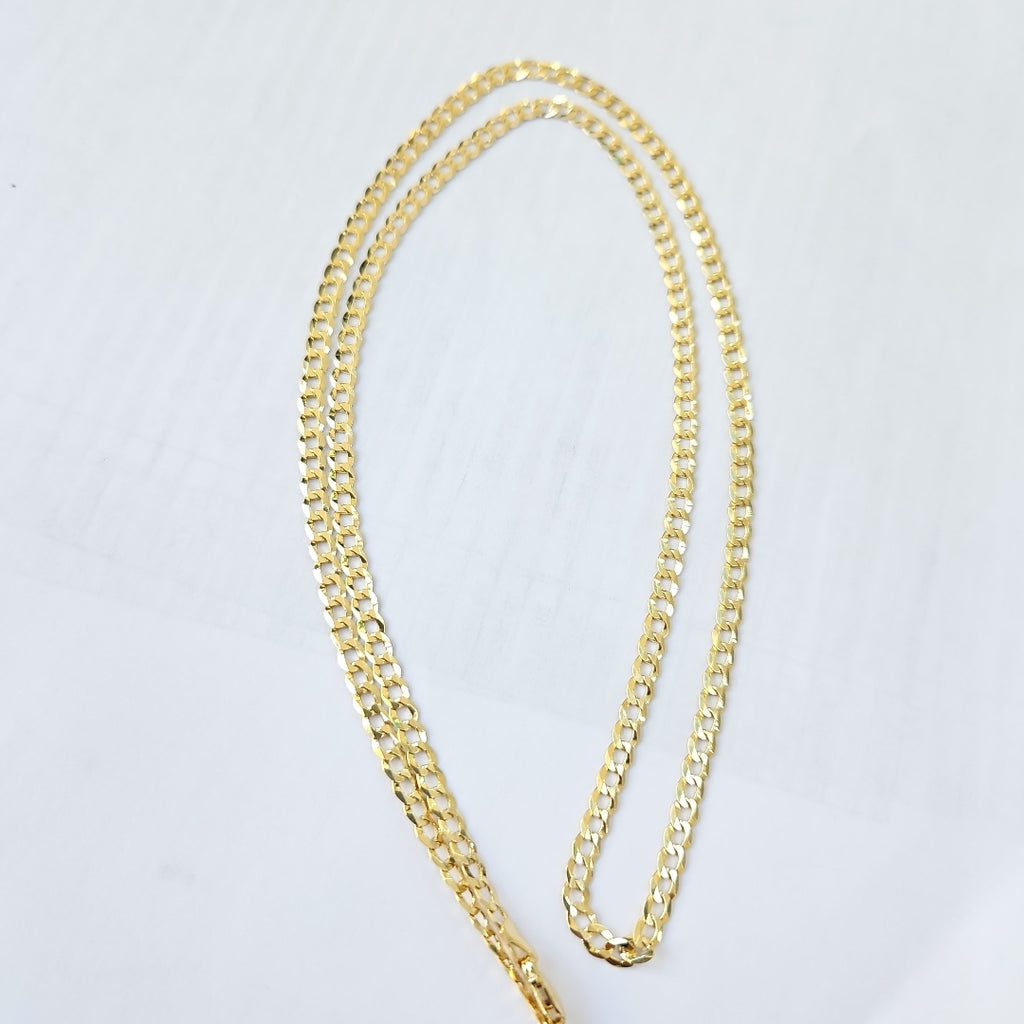CADENAS BARBADA AMARILLA ORO 14K 6.6 (NUEVO)