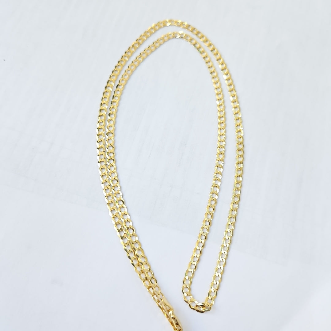 CADENAS BARBADA AMARILLA ORO 14K 6.6 (NUEVO)