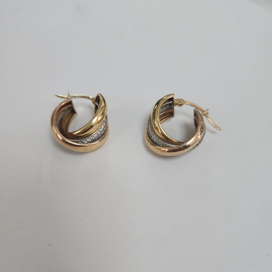 ARRACADAS PAR ORO 14 K 6,00 GRMS (SEMINUEVO)