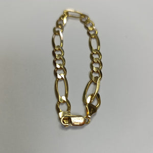 PULSERAS CABALLERO CARTIER 3 1 AMARILLA ORO 14K 14.1 (NUEVO)