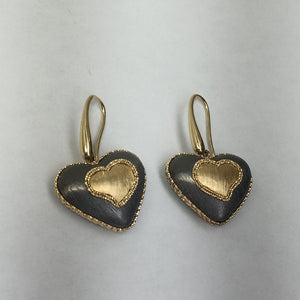 ARETES PAR ORO COMBINADO 14 K 7,50 GRMS (SEMINUEVO)