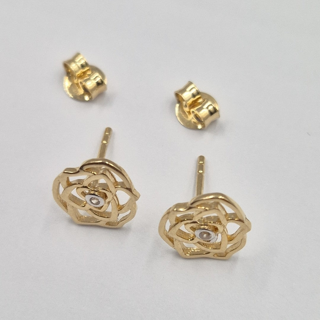 BROQUELES ORO 14K 1.5 (NUEVO)