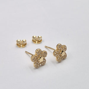 BROQUELES ORO 14K 1.8 (NUEVO)