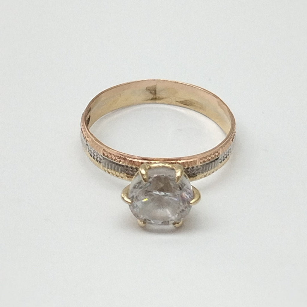 ANILLITO ORO COMBINADO 14 K 2,40 GRMS (SEMINUEVO)