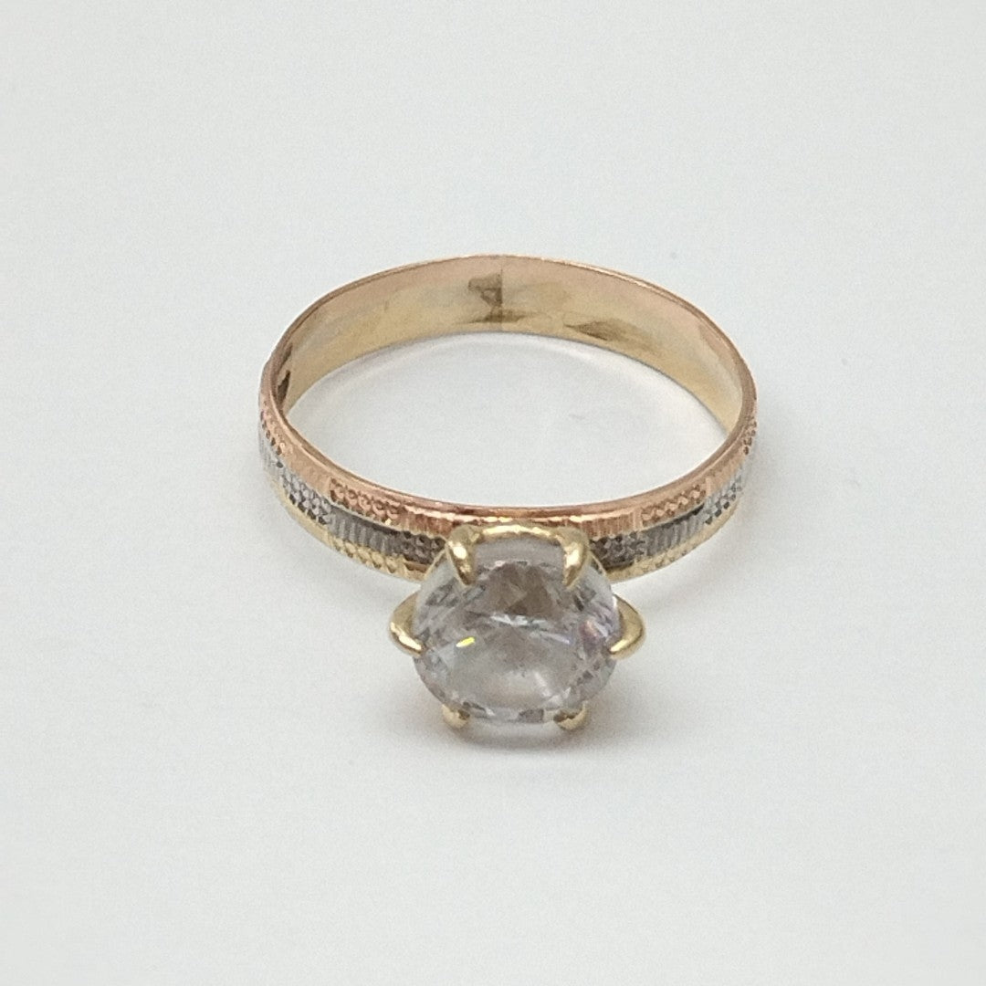 ANILLITO ORO COMBINADO 14 K 2,40 GRMS (SEMINUEVO)