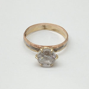 ANILLITO ORO COMBINADO 14 K 2,40 GRMS (SEMINUEVO)