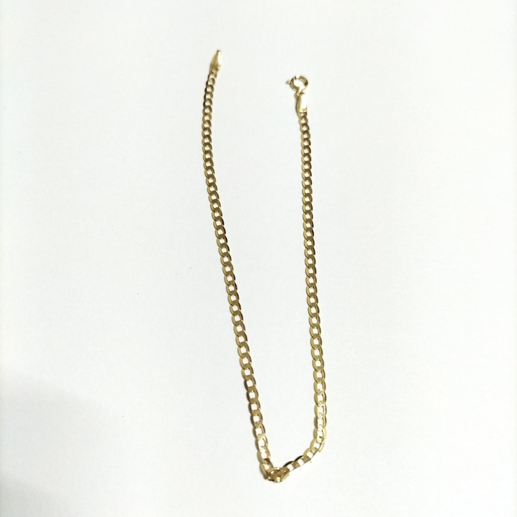 PULSERAS CABALLERO BARBADA AMARILLA ORO 14K 1.6 (NUEVO)