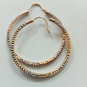 ARRACADAS PAR. ORO, ORO COMBINADO. 10 K 2.9 GRMS (SEMINUEVO)