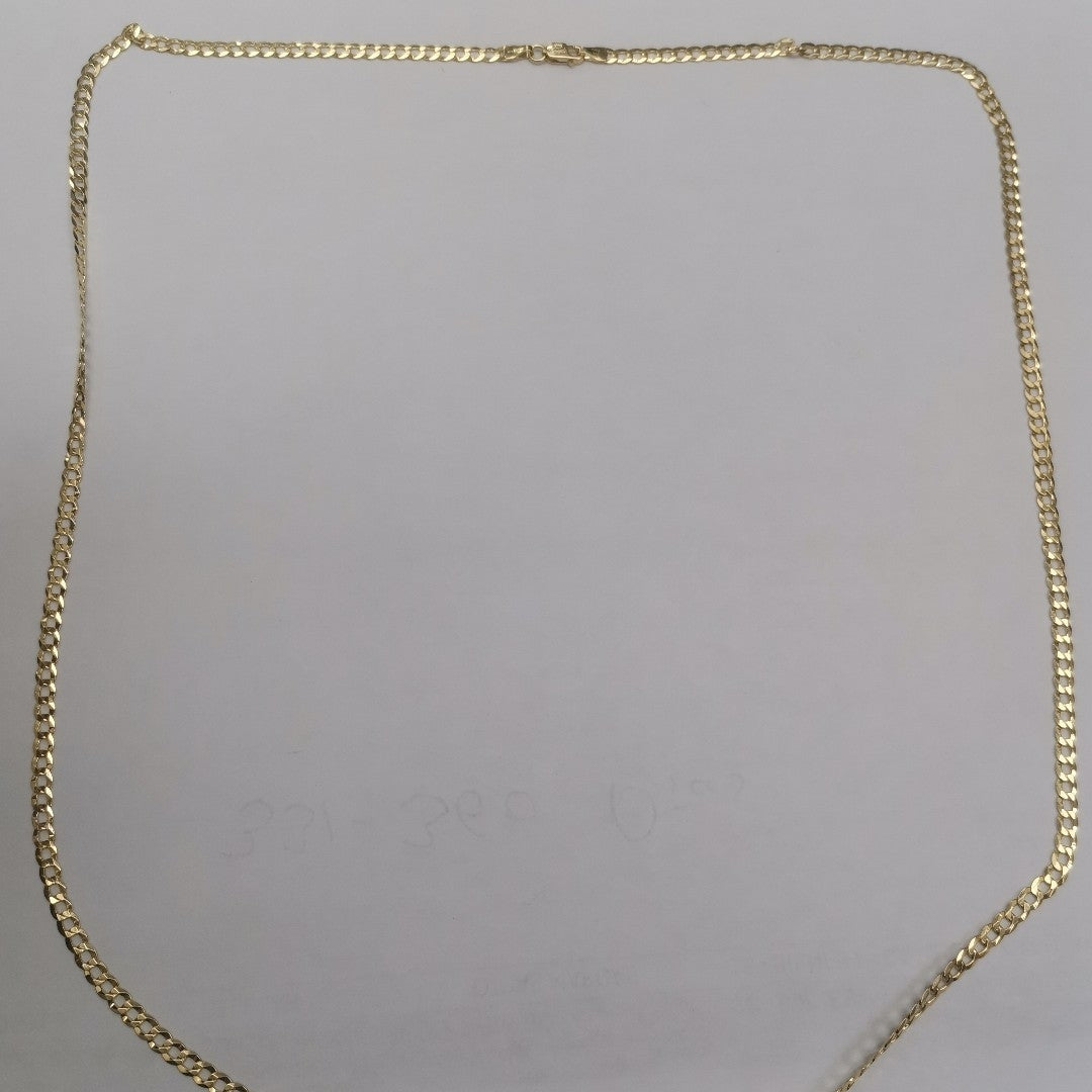 CADENAS BARBADA AMARILLA ORO 14K 7.7 (NUEVO)