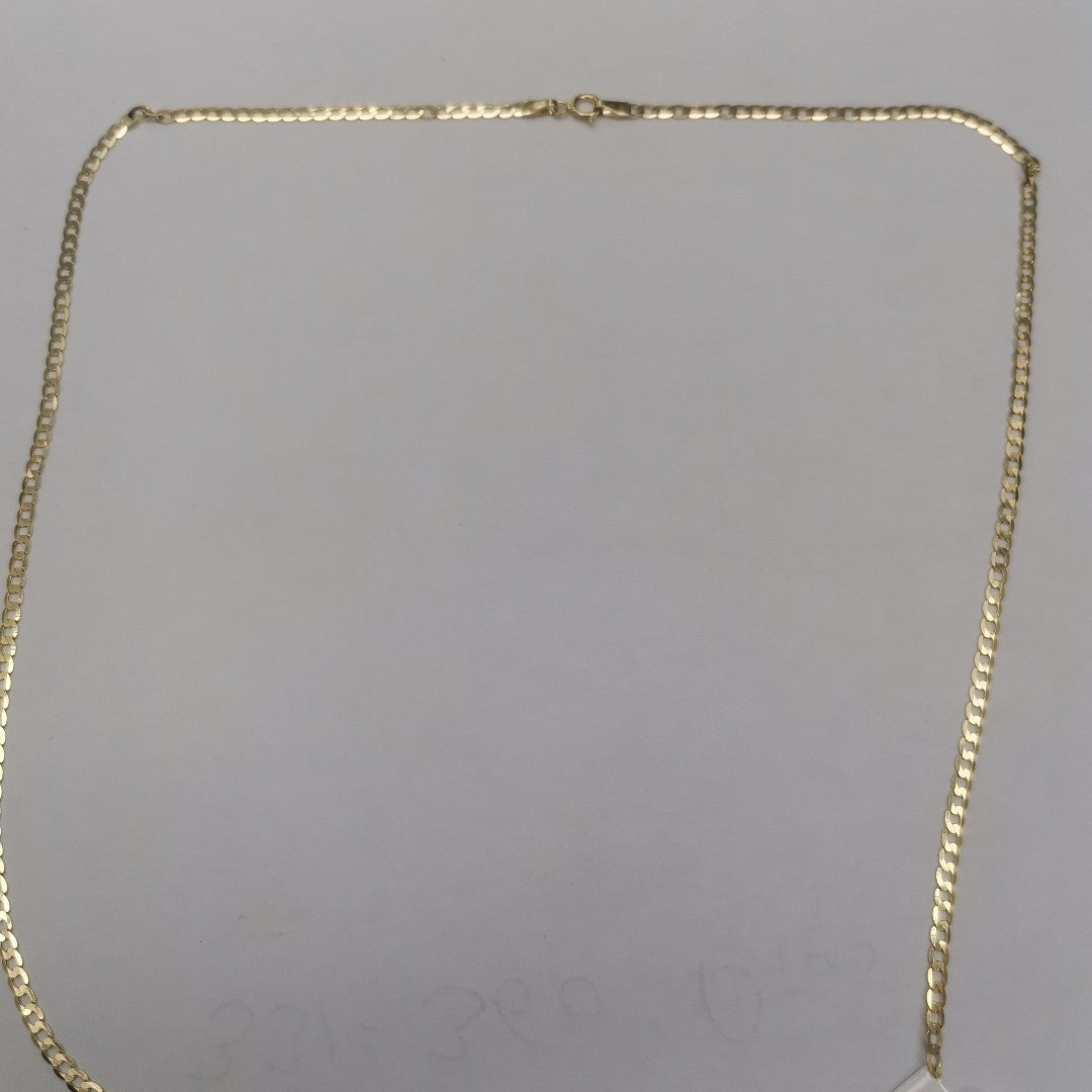 CADENAS BARBADA AMARILLA ORO 14K 3.6 (NUEVO)