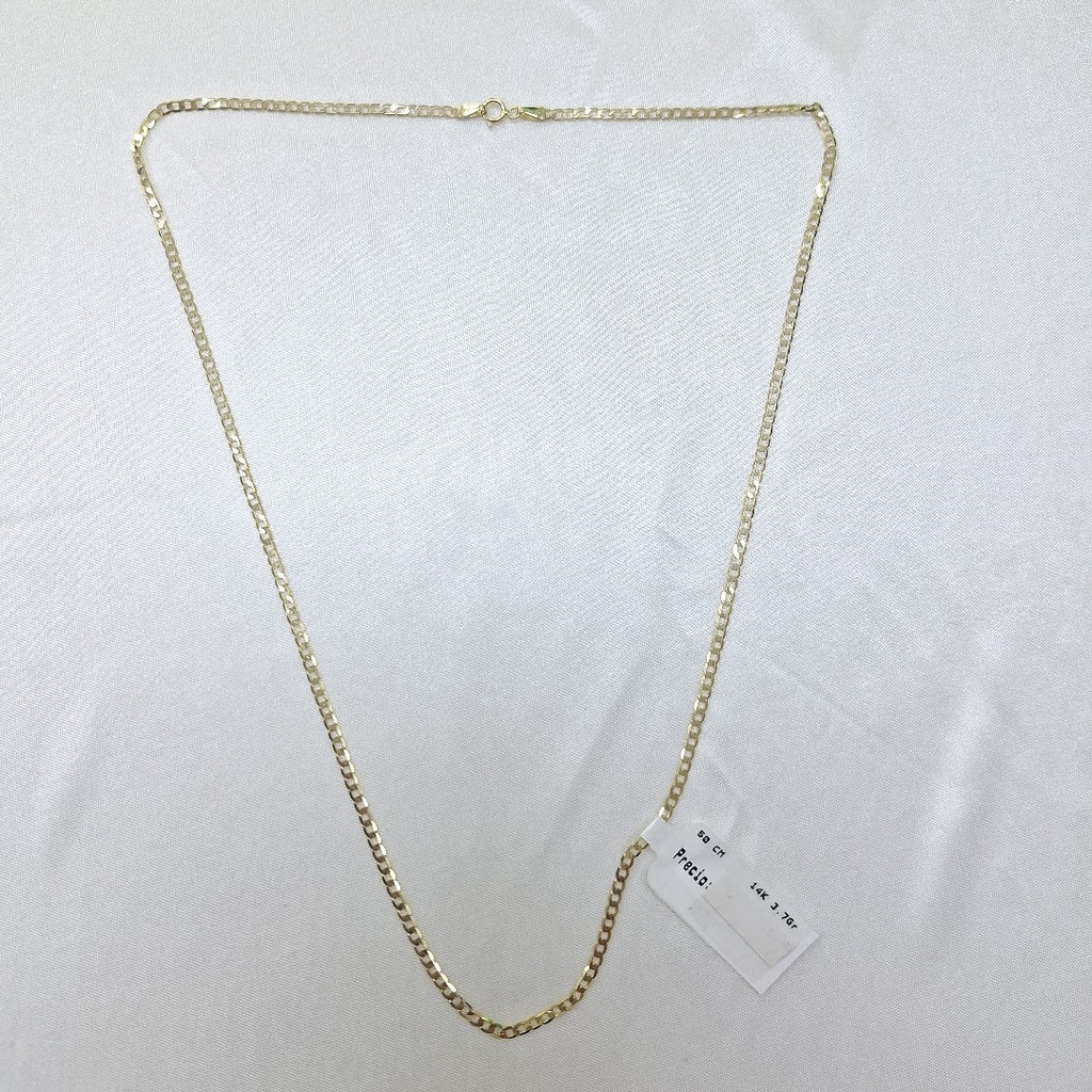 CADENAS BARBADA AMARILLA ORO 14K 3.7 (NUEVO)