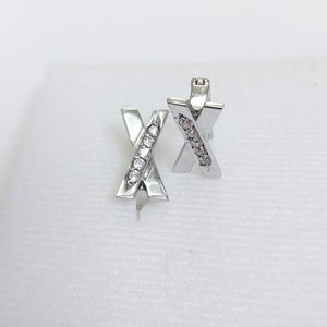 ARETES PAR. ORO, ORO BLANCO. 10 K 3.3 GRMS (SEMINUEVO)