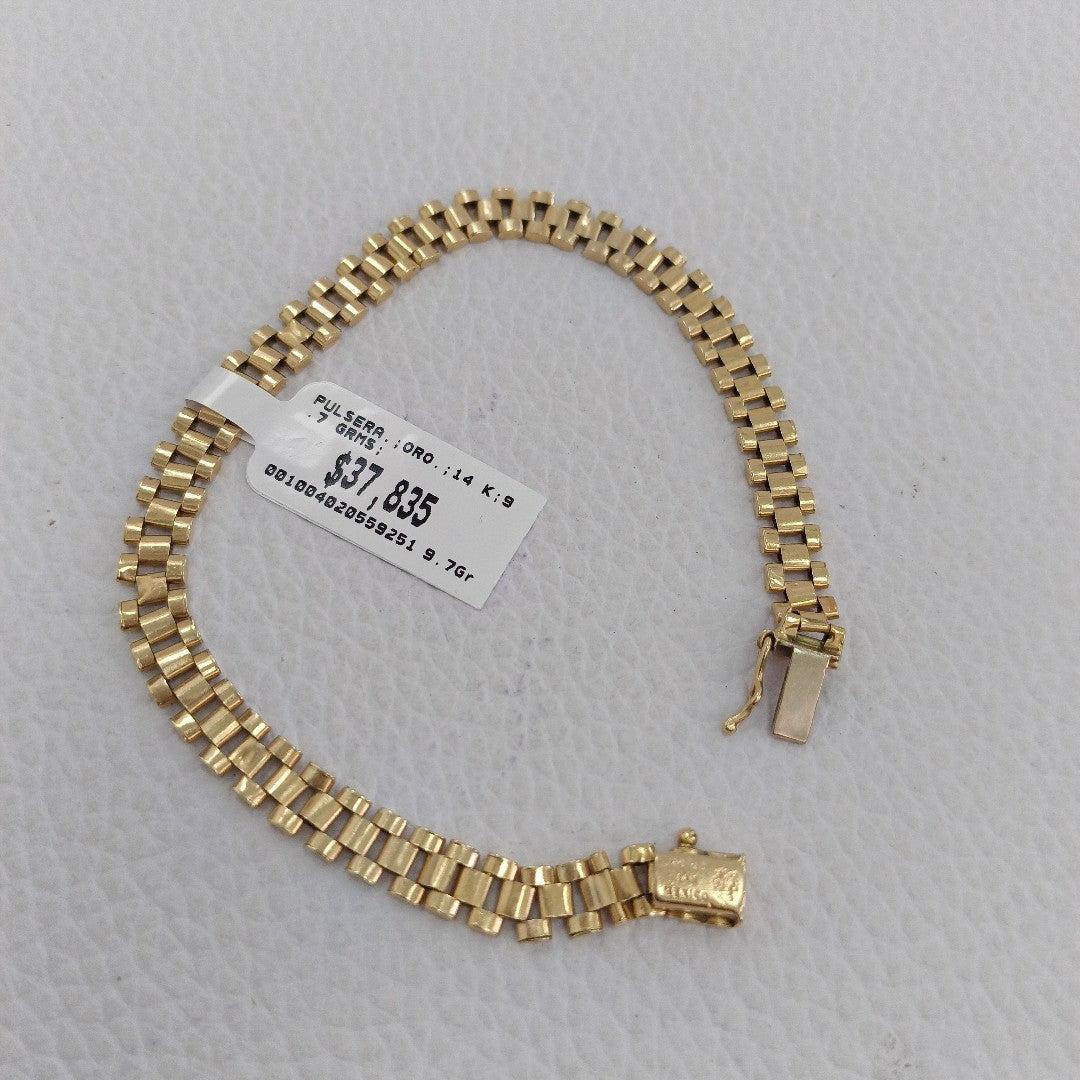 PULSERA. ORO. 14 K 9.7 GRMS (SEMINUEVO)