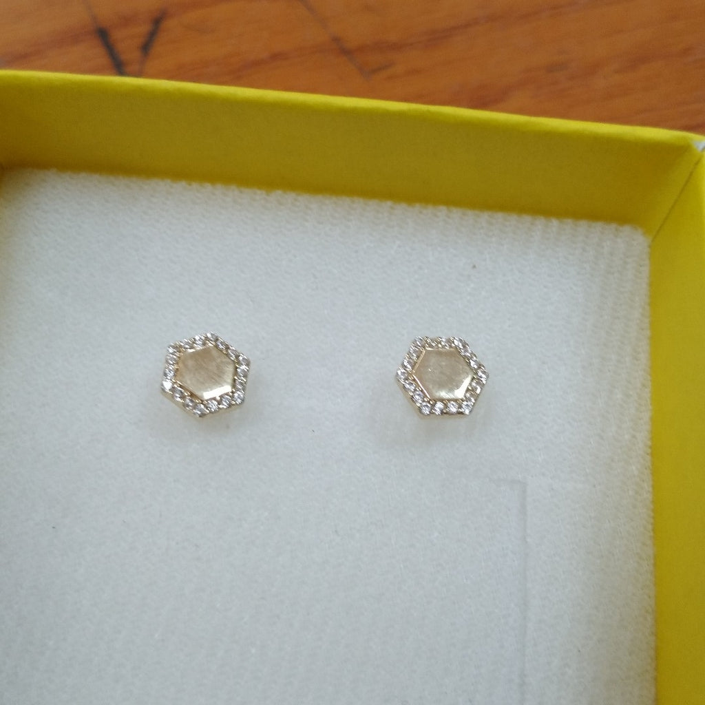 BROQUELES ORO 14K 1.4 (NUEVO)