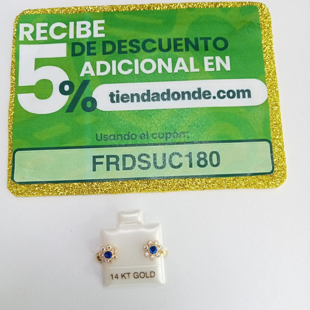 BROQUELES ORO 14K 1.4 (NUEVO)