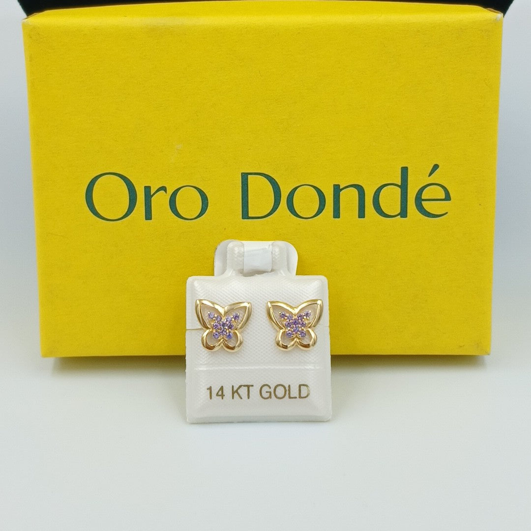 BROQUELES ORO 14K 1.4 (NUEVO)
