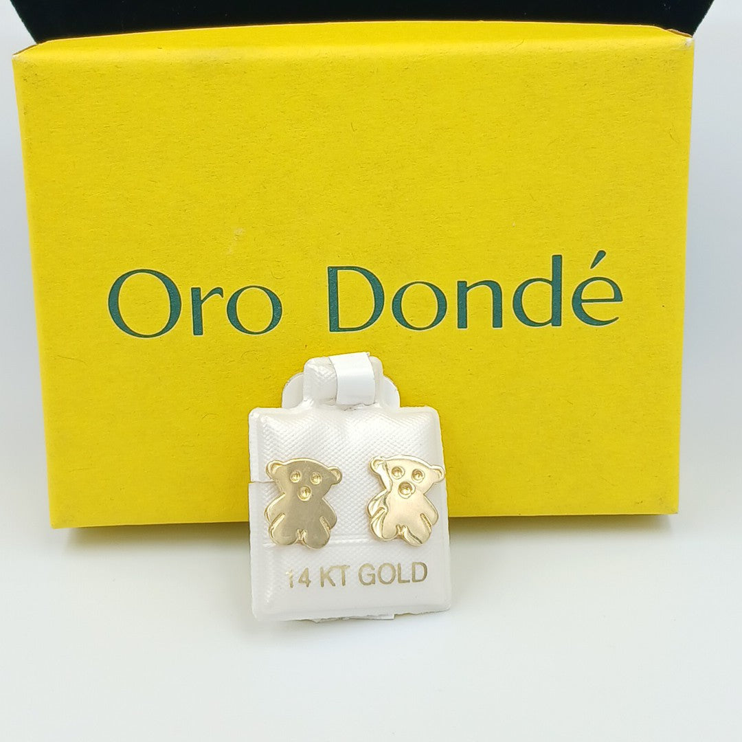 BROQUELES ORO 14K 1.6 (NUEVO)