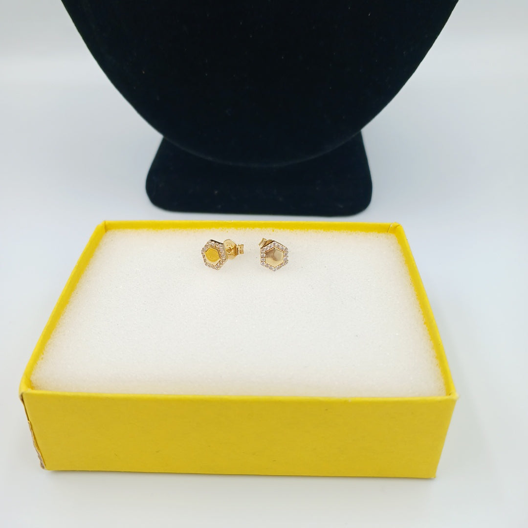 BROQUELES ORO 14K 1.4 (NUEVO)