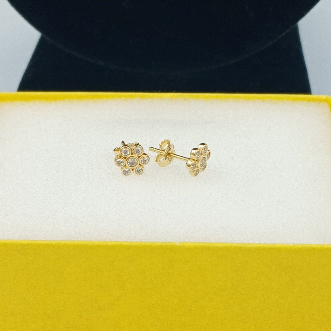 BROQUELES ORO 14K 1.2 (NUEVO)