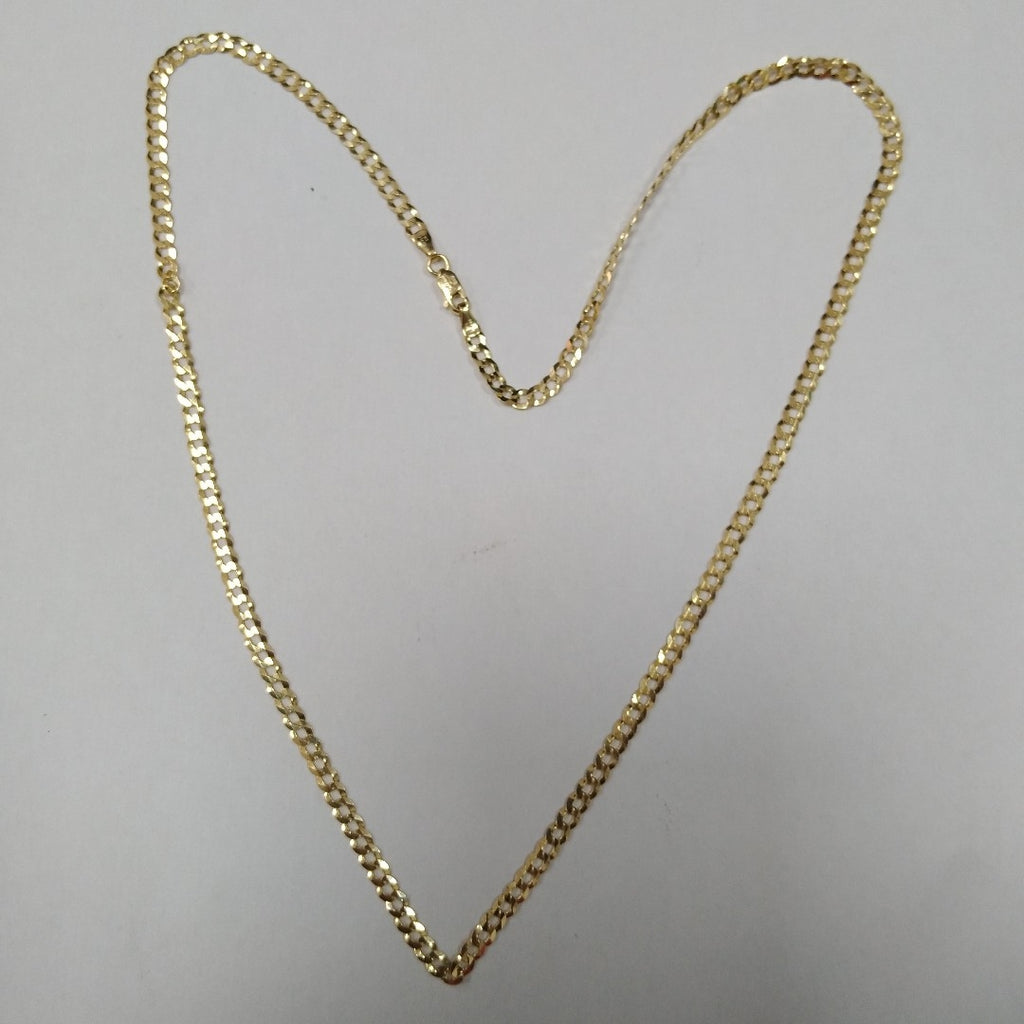 CADENAS BARBADA AMARILLA ORO 10K 5.7 (NUEVO)