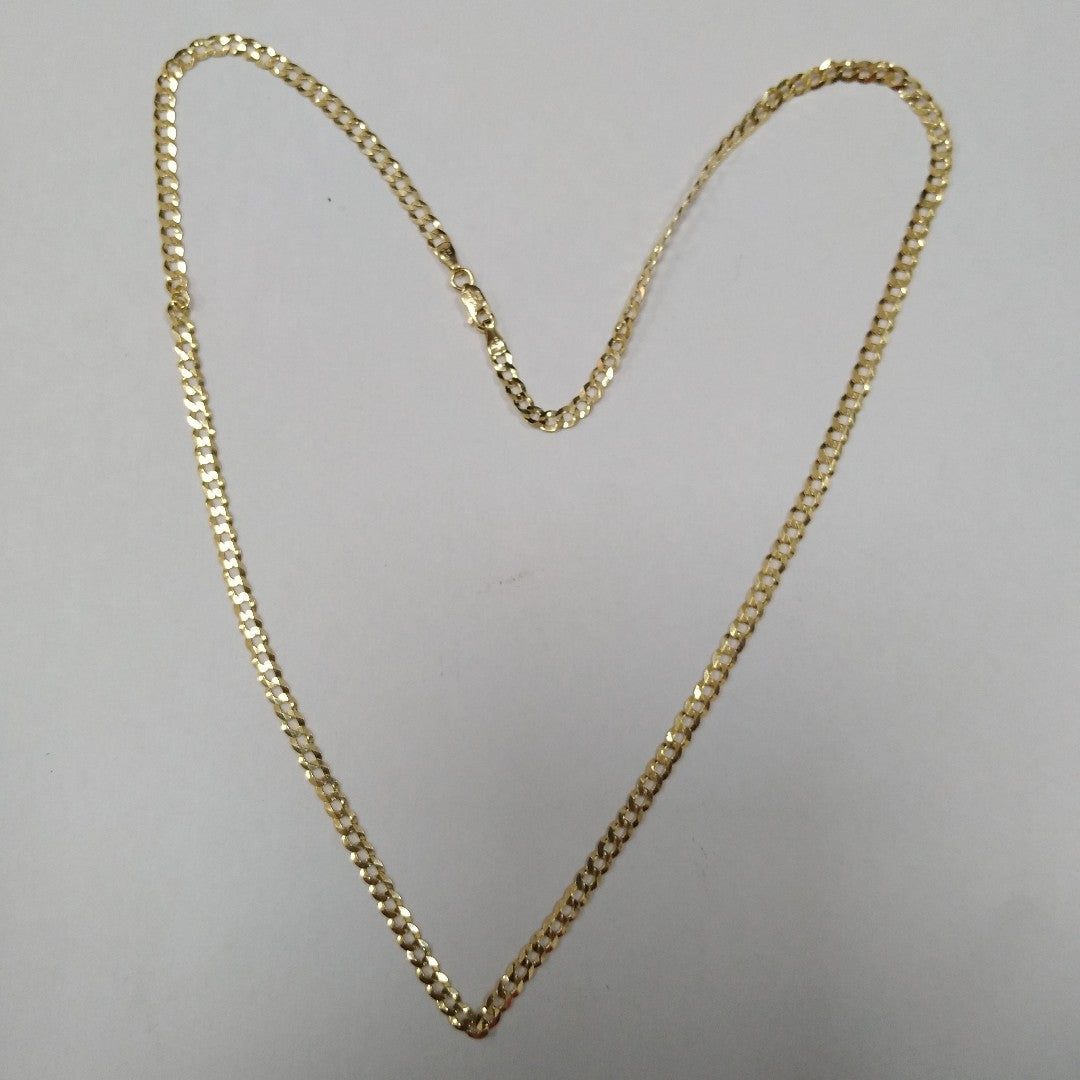 CADENAS BARBADA AMARILLA ORO 10K 5.7 (NUEVO)
