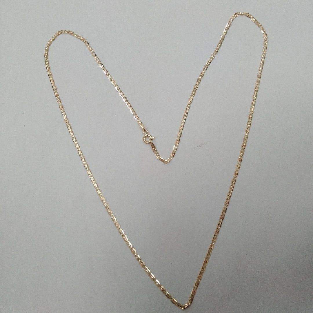 CADENAS VALENTINA/ESPEJO ORO 10K 2.8 (NUEVO)