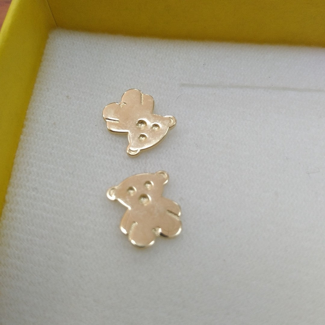 BROQUELES ORO 14K 1.4 (NUEVO)
