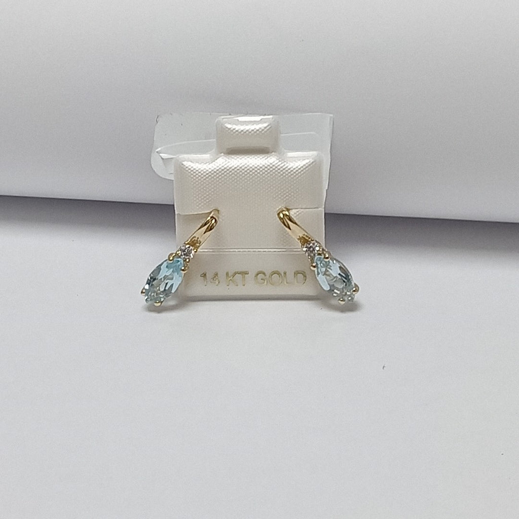 BROQUELES ORO 14K 3.8 (NUEVO)