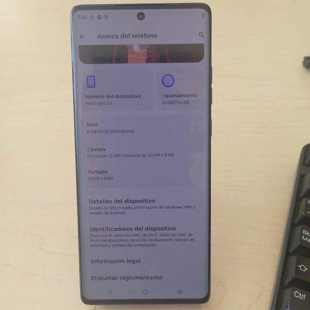 CELULAR MOTOROLA MOTO G85 5G XT2427-1 256 GB 8 GB RAM (SEMINUEVO)