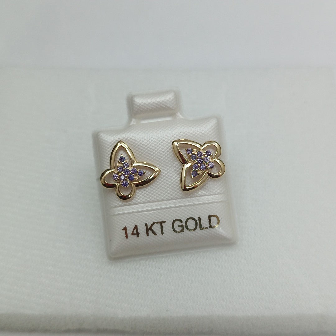 BROQUELES ORO 14K 1.4 (NUEVO)