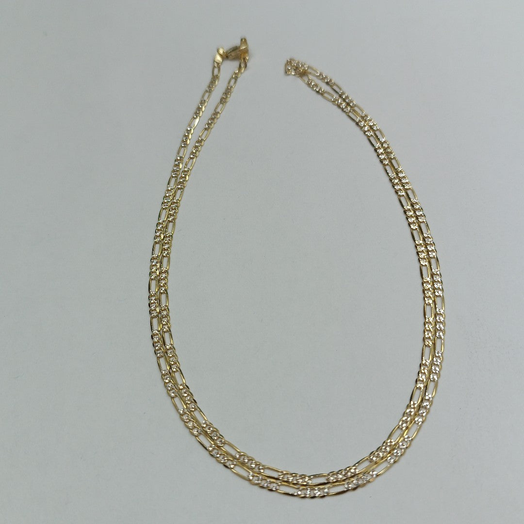 CADENAS CARTIER 3 1 DIAMANTADA ORO 14K 5.5 (NUEVO)