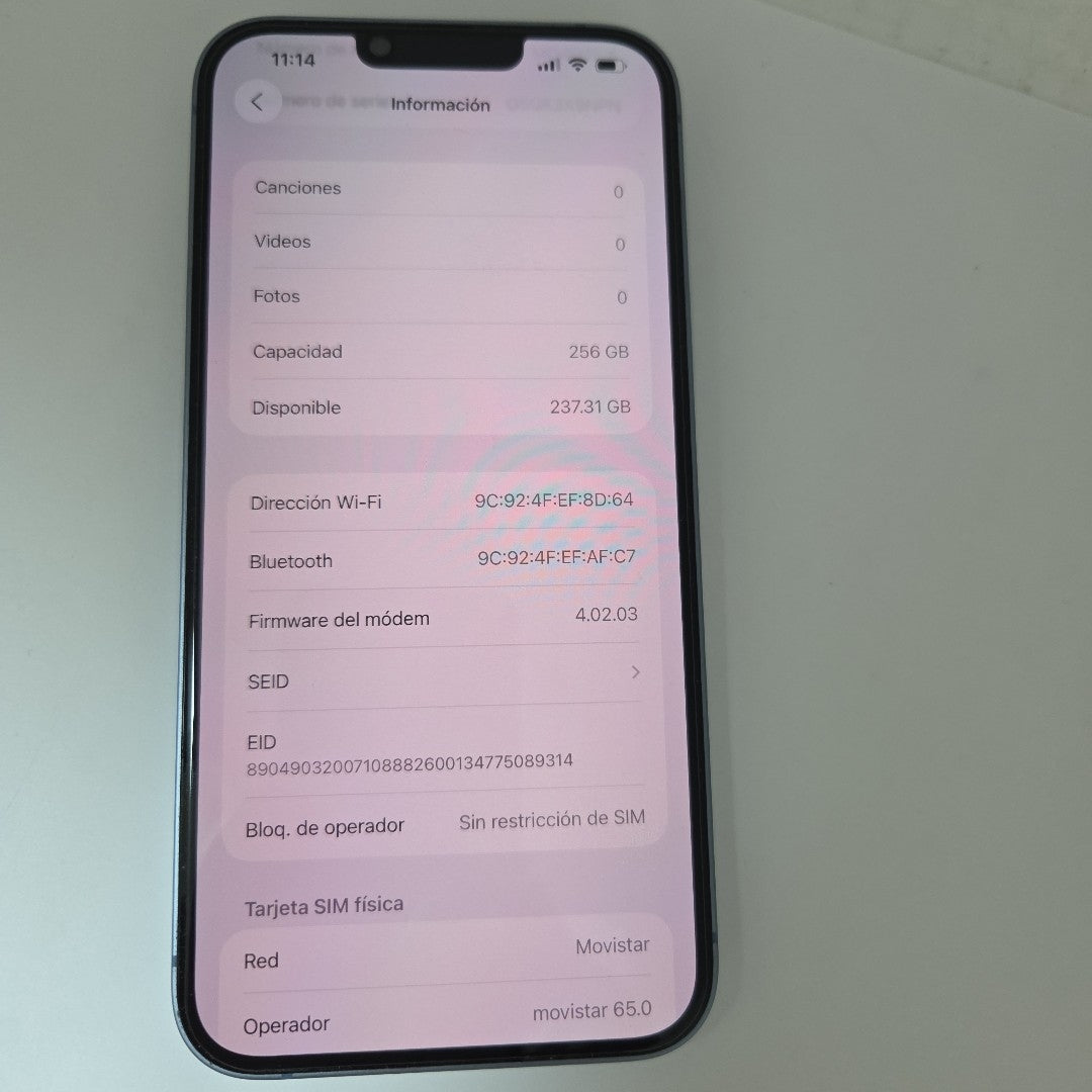 CELULAR APPLE IPHONE 14 PLUS A2885 256 GB 6 GB RAM (SEMINUEVO)