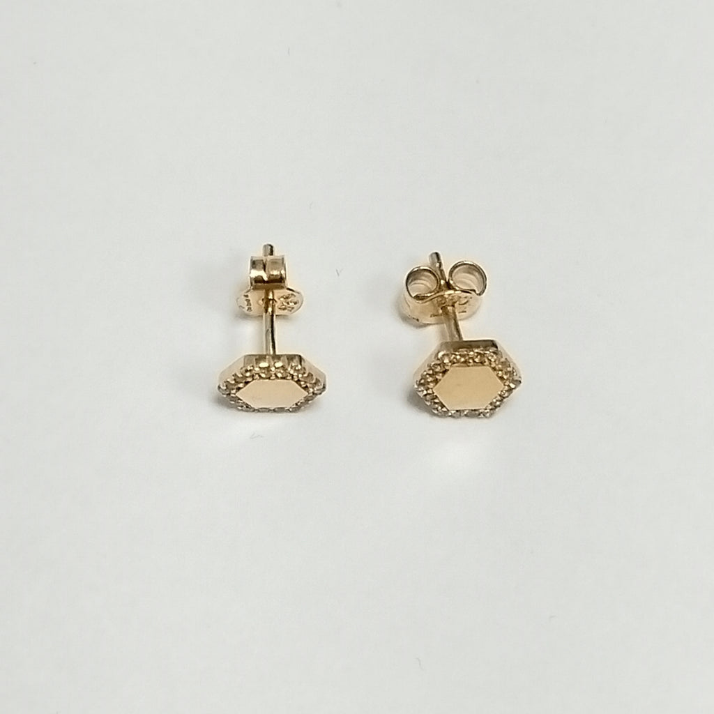 BROQUELES ORO 14K 1.5 (NUEVO)