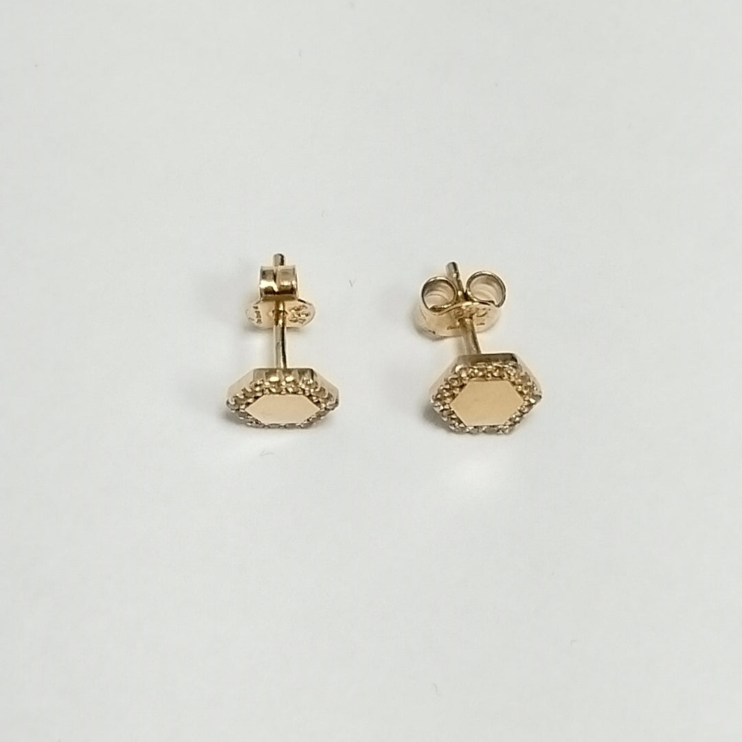 BROQUELES ORO 14K 1.5 (NUEVO)
