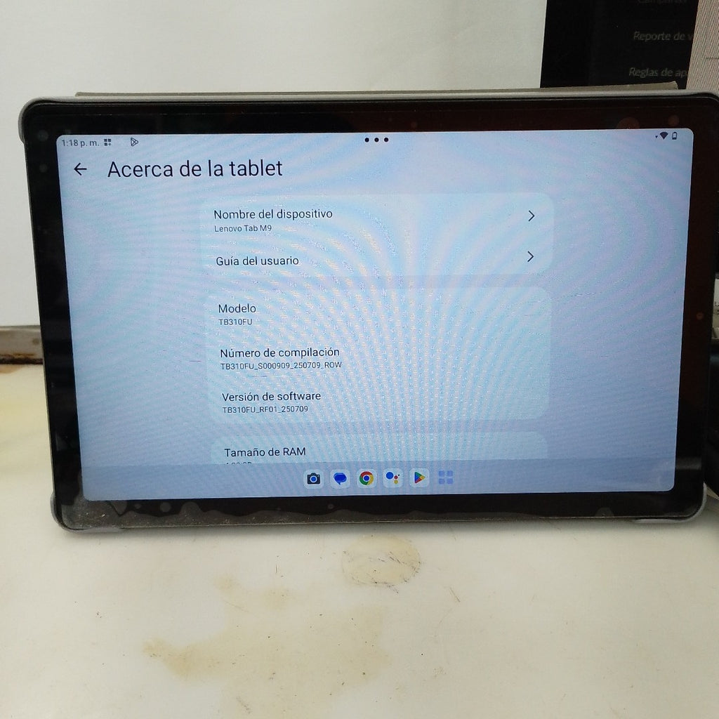 TABLETA LENOVO TAB M9 TB310FU (2023) 64 GB 4 GB RAM (SEMINUEVO)
