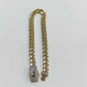 PULSERA MONACO ORO 10K 5.9 (NUEVO)