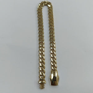 PULSERA CABALLERO MONACO ORO 14K 7.5 (NUEVO)