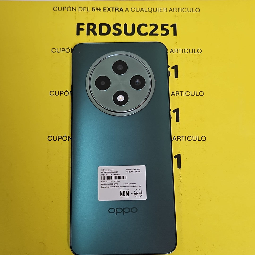 CELULAR OPPO  RENO 12F 5G CPH2637 256 GB 12 GB RAM (SEMINUEVO)