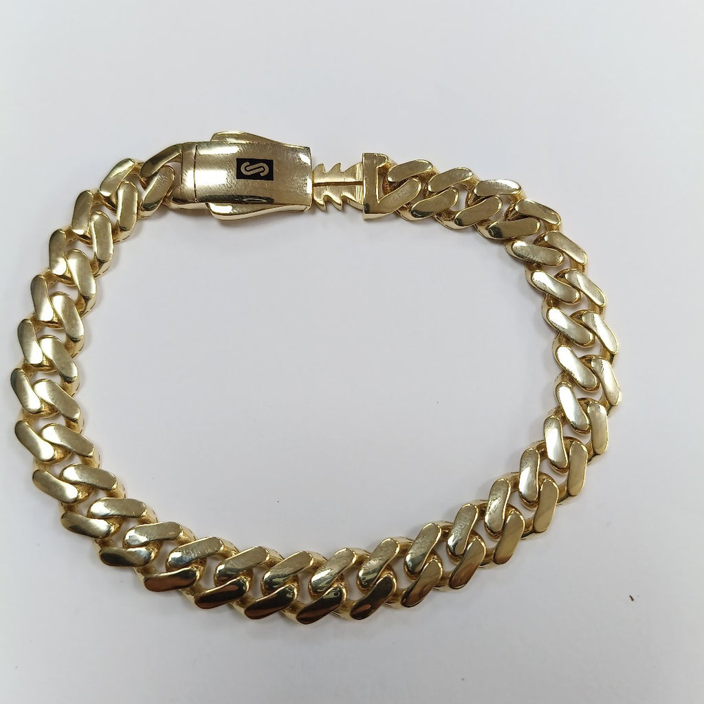 PULSERA CABALLERO MONACO ORO 14K 13.1 (NUEVO)