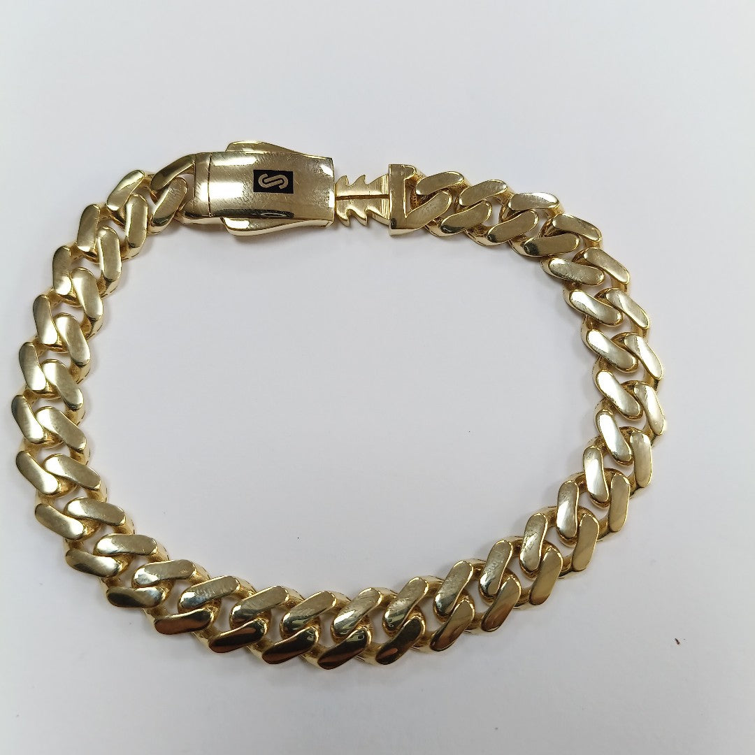 PULSERA CABALLERO MONACO ORO 14K 13.1 (NUEVO)